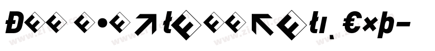 DIN RegularItalicExp字体转换